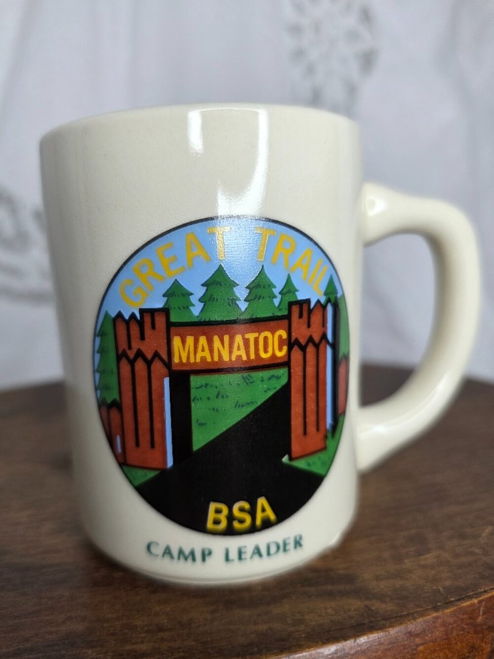 Boy Scouts Great Trail Manatoc Camp Leader Mug 8ozs Cuyahoga Valley Ohio 1973 - Picture 11 of 13